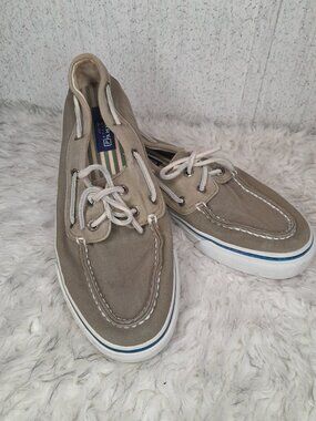 SPERRY Top-Sider Bahama II Boat Shoes Tan Canvas Men's Size 9